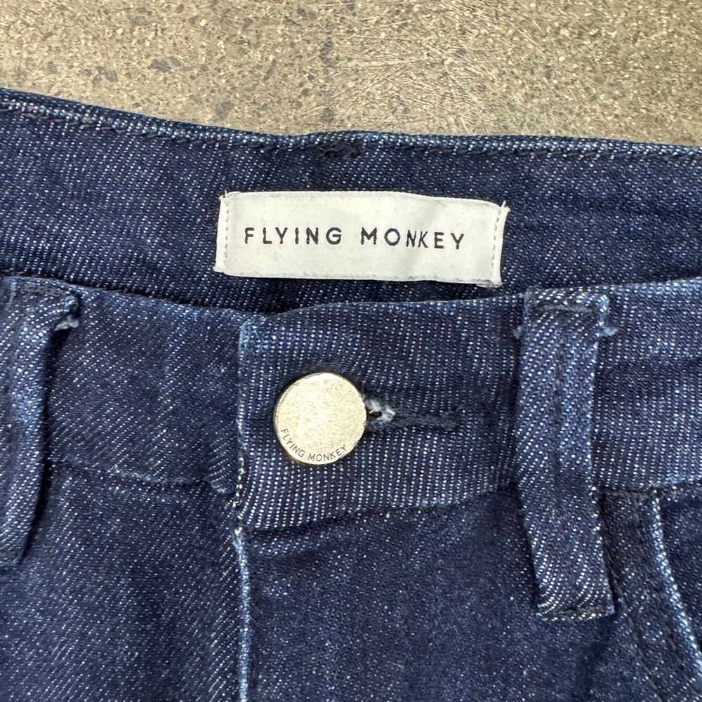 Flying Monkey Dark Blue Flare Jeans - Picture 2 of 7